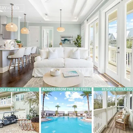 Shell Yeah By Stay On 30A, Pool, Bikes, Golf Cart
